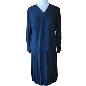 1960s Carlette Pleated Skirt Set